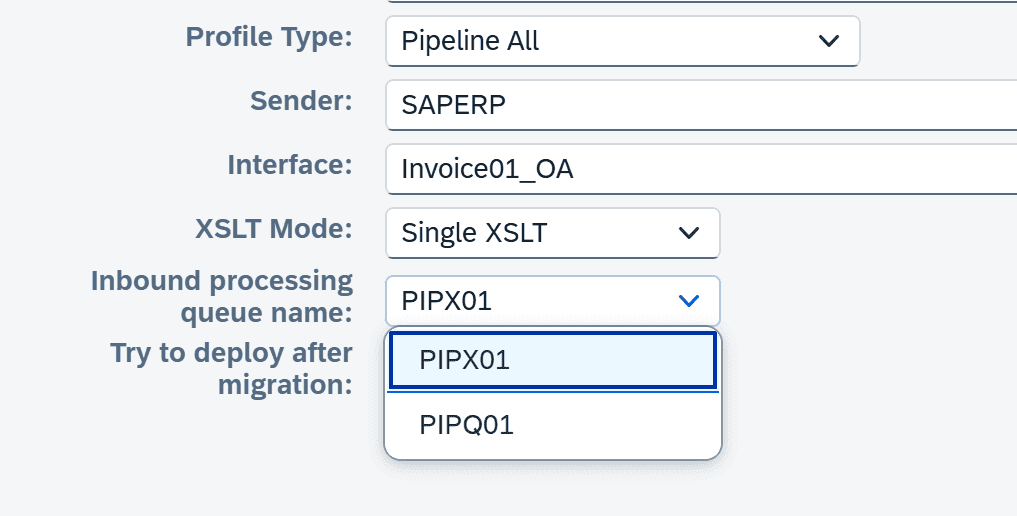 Screenshot: Pipeline Queues support