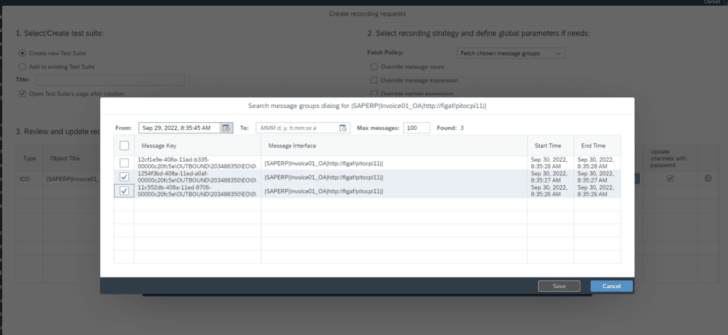 Figaf test case recorded on SAP PI and run against the migrated iFlow on SAP Cloud Integration