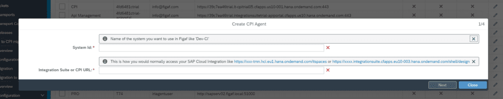 Screenshot: Guide to connect to SAP Integration Suite