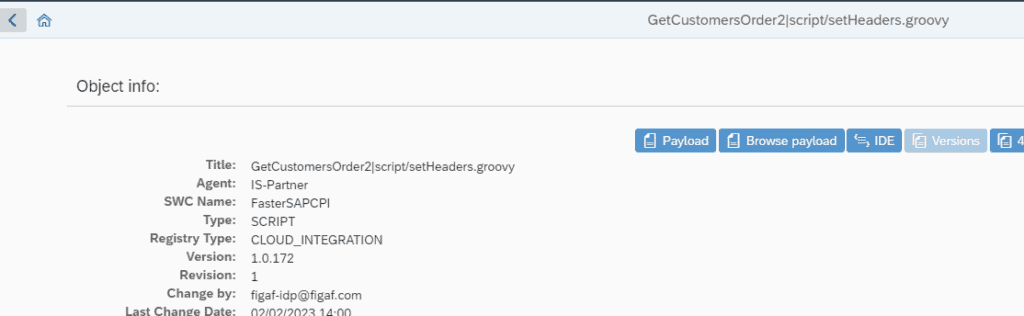 Screenshot: New Editor to edit Groovy