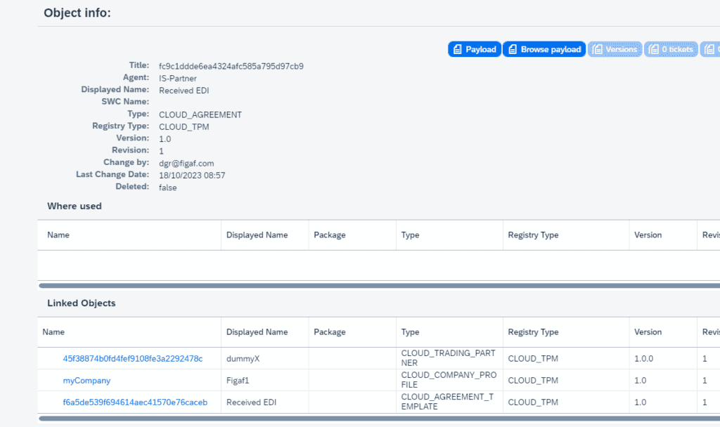 Screenshot: B2B Migration and Test