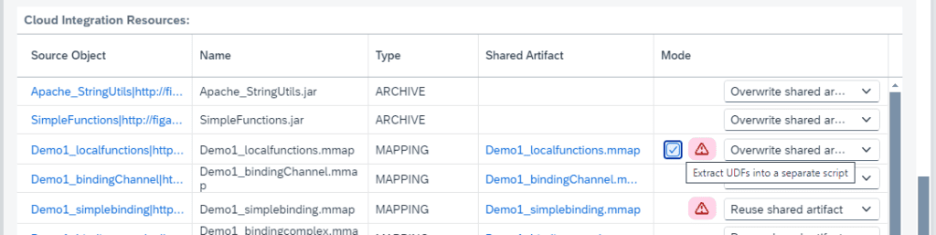 Screenshot: Extracting Local UDFs to Groovy Scripts