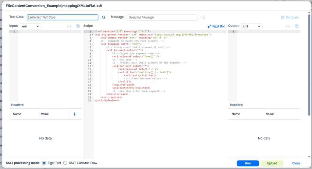 Screenshot: Groovy Editor/XSLT