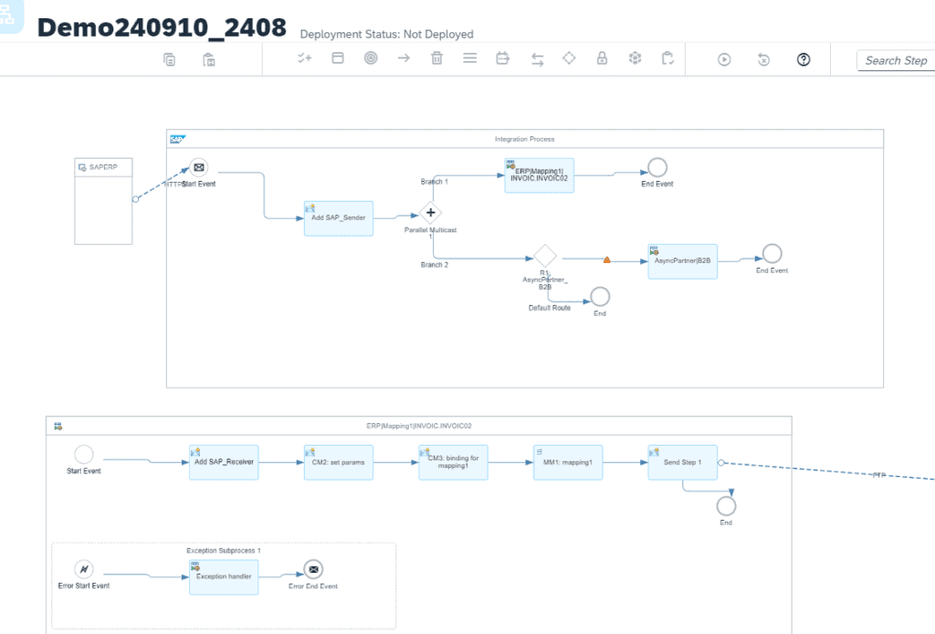 Screenshot: Migration layout