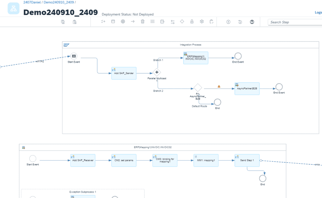 Screenshot: Migration layout