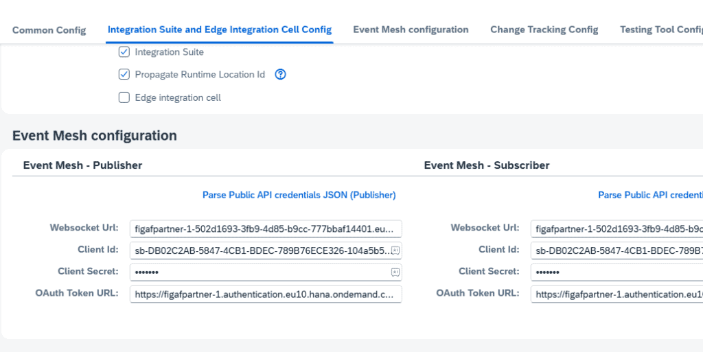 Screenshot: Configuration