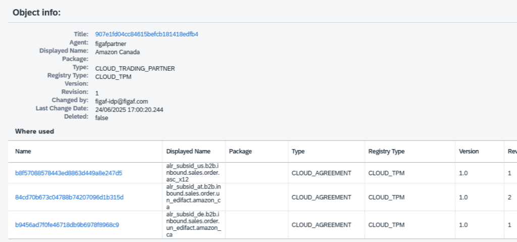 Screenshot: Creation of Partner profiles