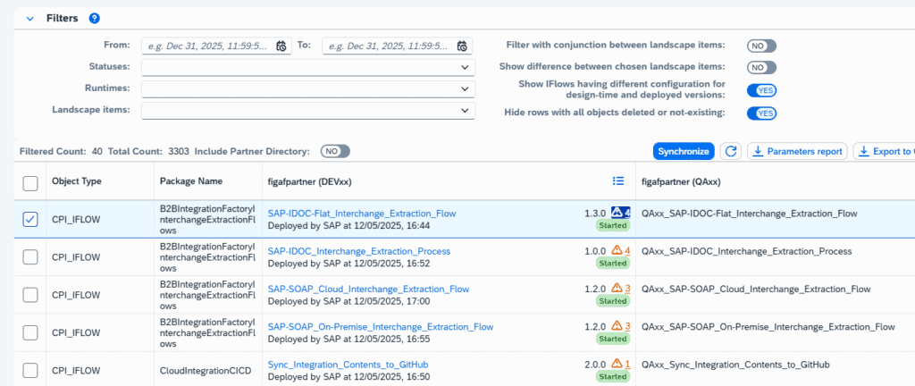 Screenshot: Performance improvement