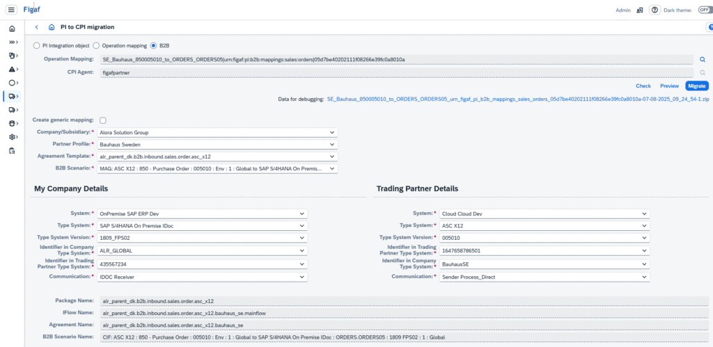 Screenshot: Step 1