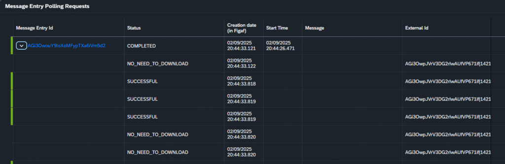 Screenshot: iFlow polling enhancement