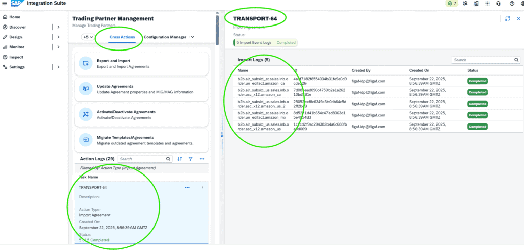 Screenshot: Integrated Change Management and Testing