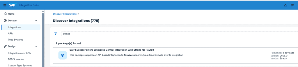 Screenshot: Management of Discovery Content