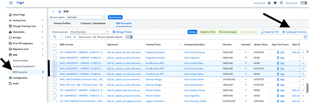 Screenshot: Landscape overview