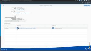 Figaf transport overview for a Cloud Integration iFlow from dev to QA, linked to a ticket, with a Send to approval button