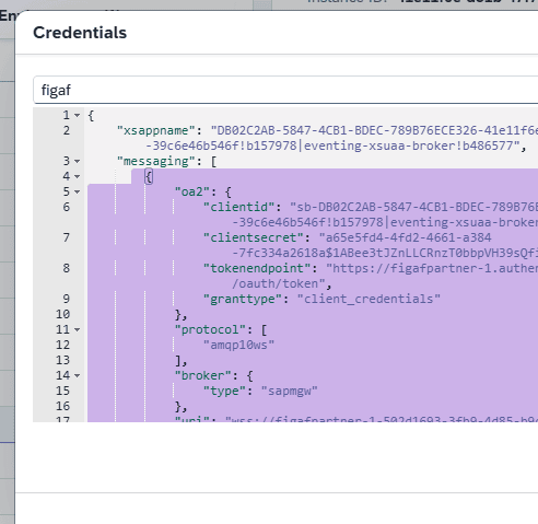 Screenshot: Configuration