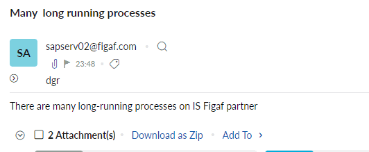 Screenshot: Long-running iFlows