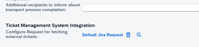 Screenshot: Integration with ITSM