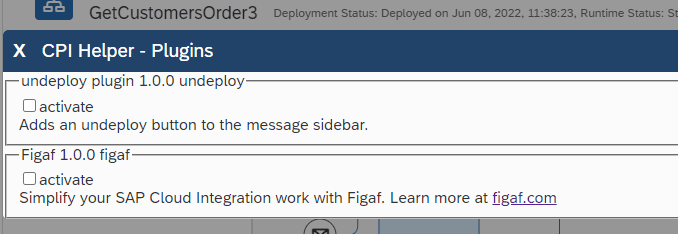 Screenshot: Installation and configuration