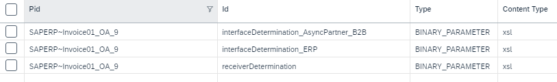 Screenshot: Update of XSLT based processing